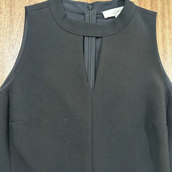 LOFT Black Midi Dress - Picture 7 of 9